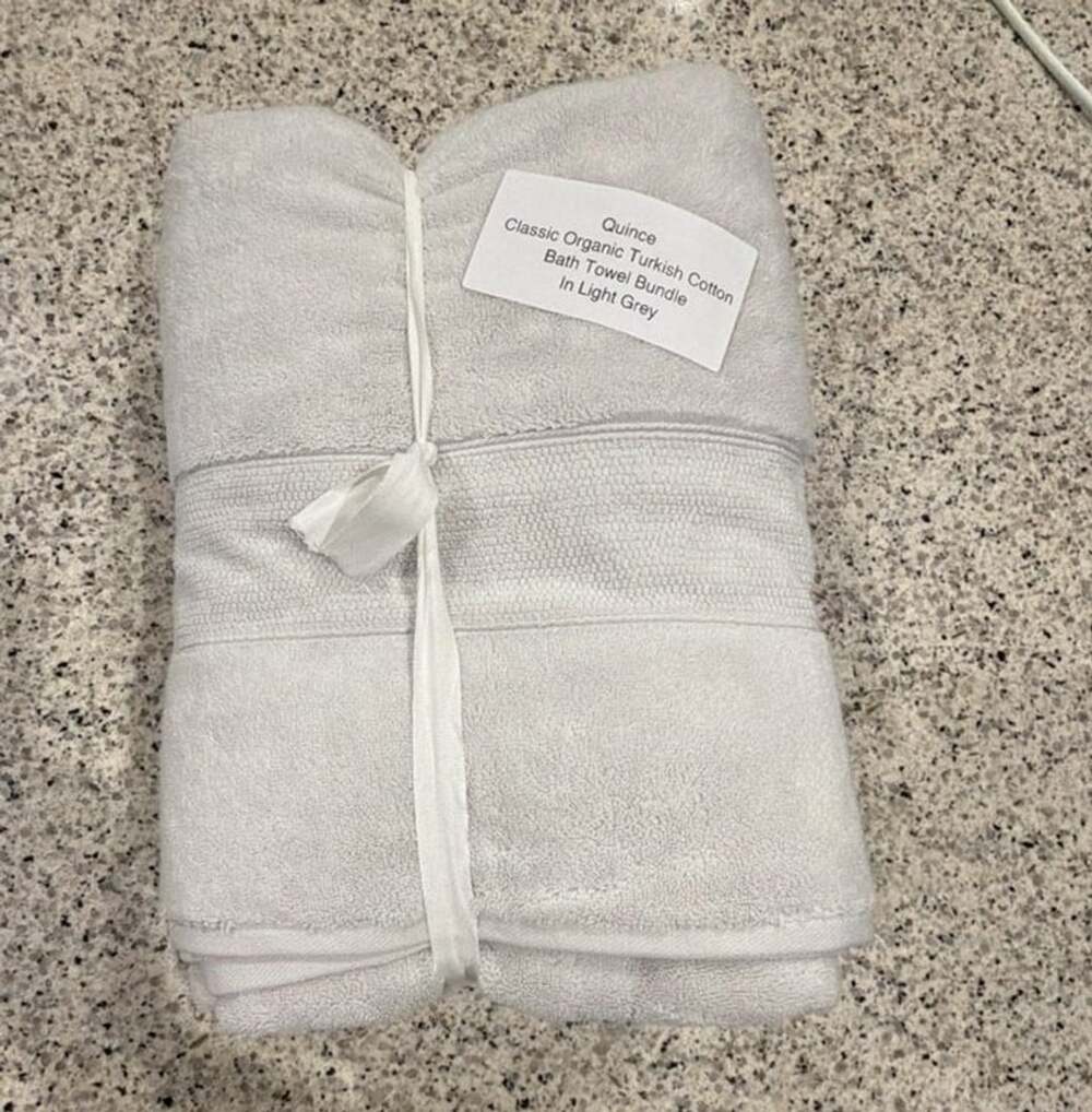 Quince Classic Organic Turkish Cotton Bath Towel Bundle In Light Grey